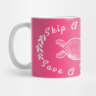 Skip a straw save a Turtle, ocean shirt,  turtle gift,  turtle gifts, turtle birthday, sea turtle gifts, turtle tee, sea turtle tee, Mug